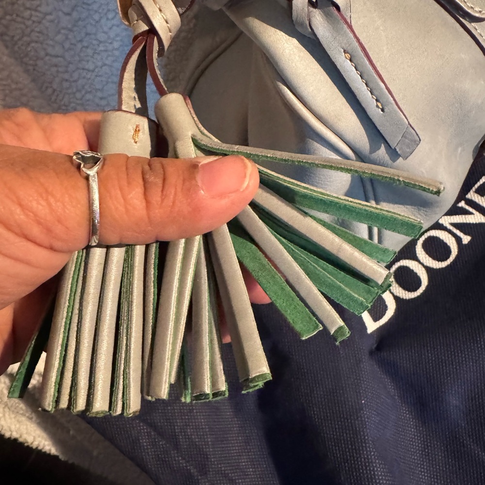 Dooney & Bourke Florentine Satchel  Light bluish color - Picture 3 of 10